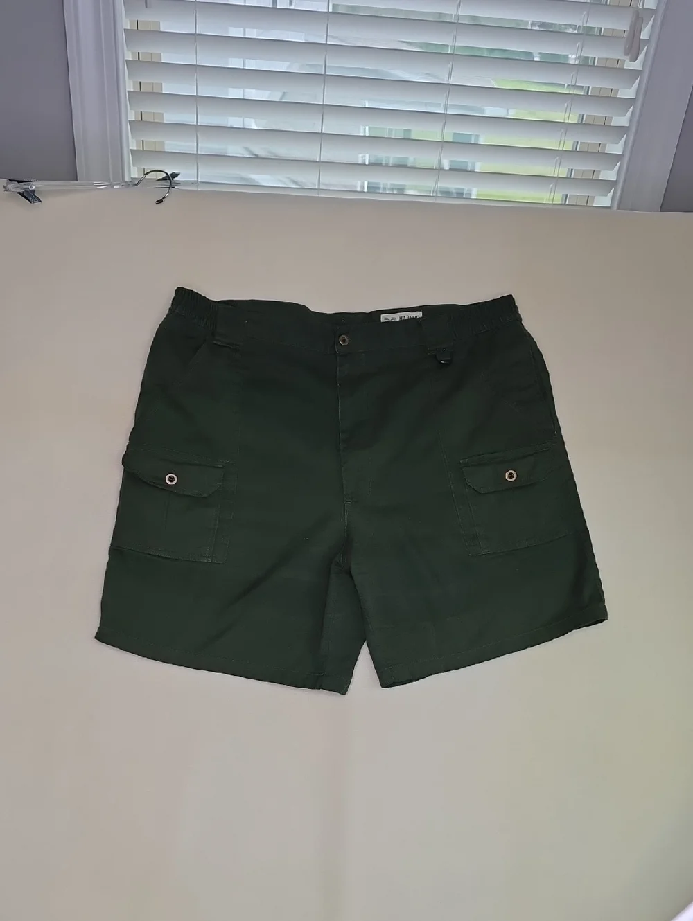 Haband Men's Shorts‎ Size 40 Forest Green Cargo Cotton
